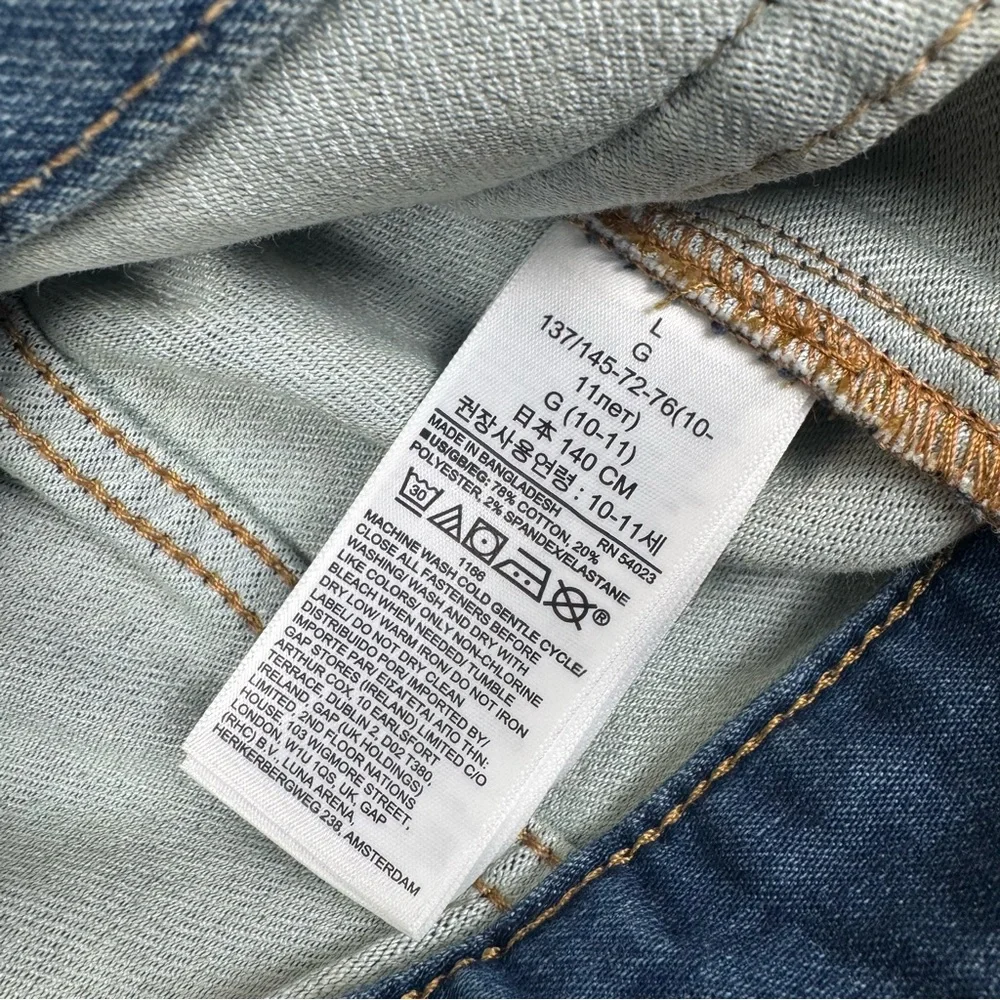 GAP Kids Classic Blue Denim Jean Jacket Girls Size Large